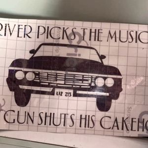 Supernatural vinyl decal for car/windows/art/books
